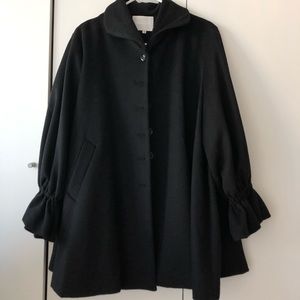 Cloak wool blend coat